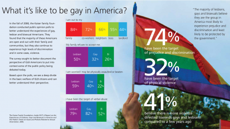 "What's it like to be gay in America?" infographic
